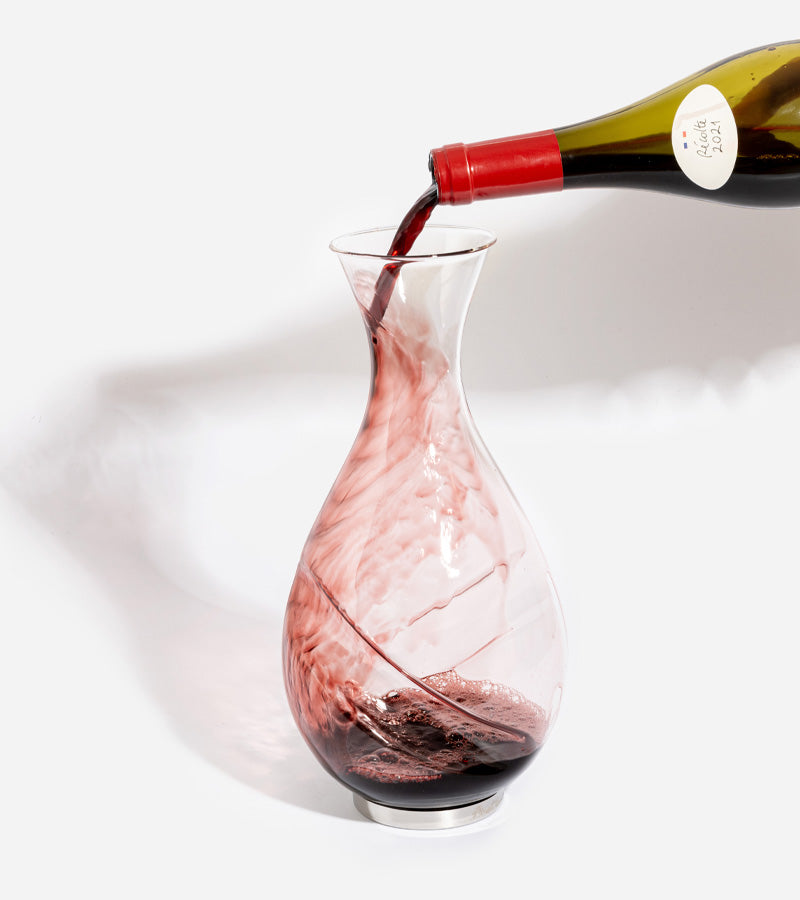Décanteur de vin minute 1 décanteur, 1 filtre, 1 socle anti-goutte -  Totalcadeau