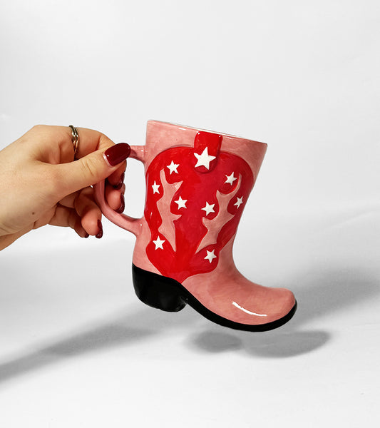 Mug botte de cowboy