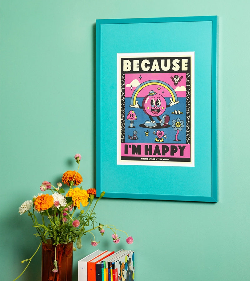 Because I’m Happy - Pharrell Williams - Affiche A3