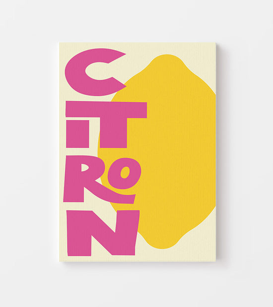 Citron - Affiche A3  Inoui affiches