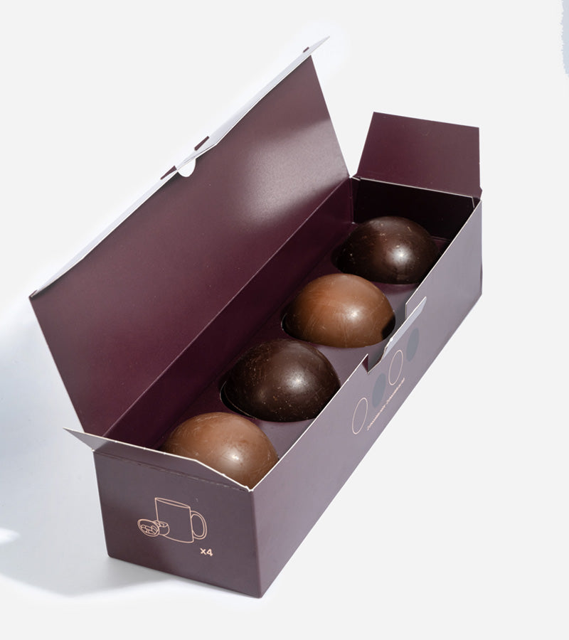 🎉🥂🎁BOULE DE CHOCOLAT CHAUD SURPRISE !!! Pour un délicieux chocolat chaud☕  instantané du Jour de l'an..nous vous en avons concoctés davantage., By Les Confiseries Hansel & Gretel