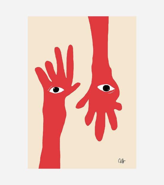 Hamsa Hands - Affiche 30x40  Paper collective