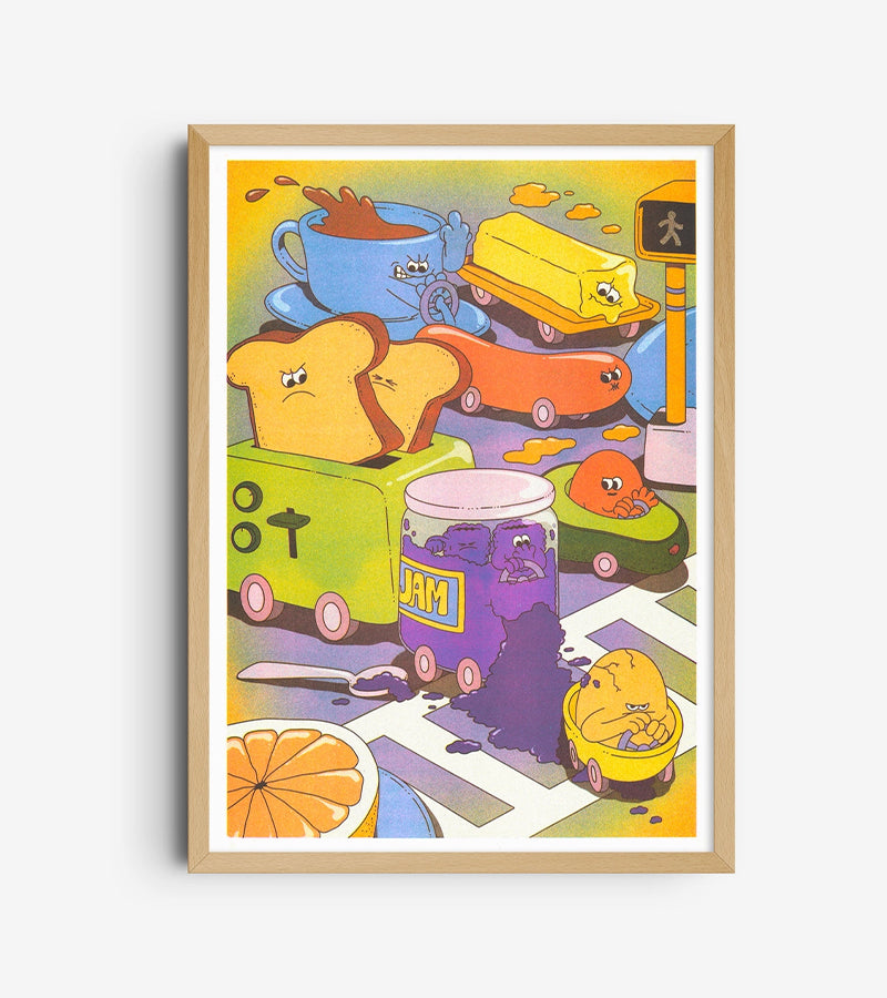 Affiche A3 If there's a traffic jam... - Kiblind Atelier