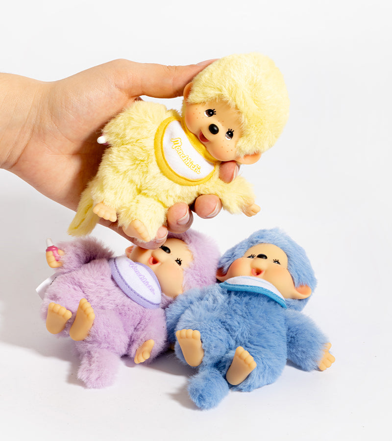 Peluche Monchhichi Kiki pastel