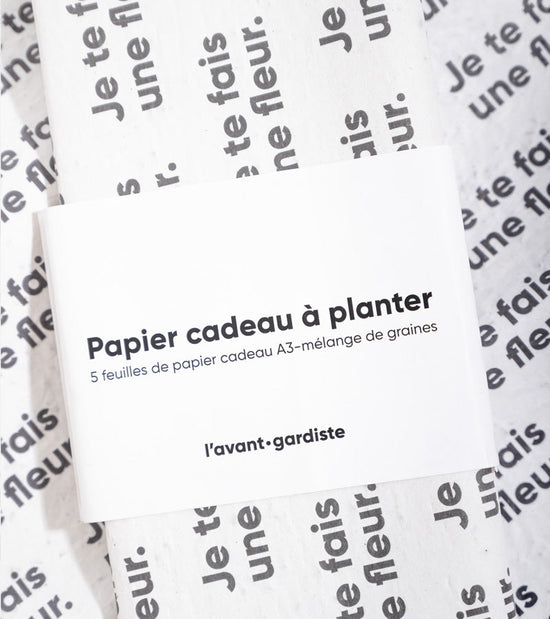 Papier cadeau à planter  L'Avant Gardiste