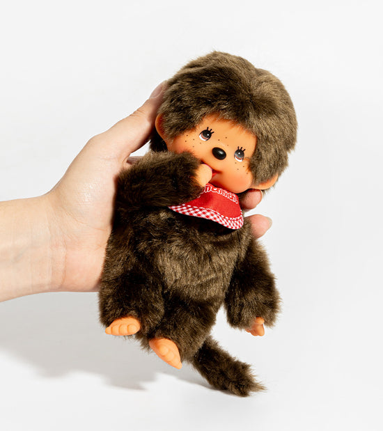 Peluche Monchhichi Kiki - Bavoir Rouge