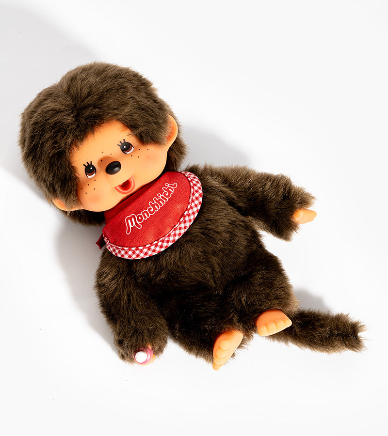 Peluche Monchhichi Kiki - Bavoir Rouge