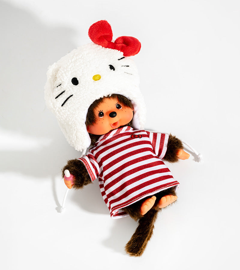 Peluche Monchhichi Kiki - Hello Kitty