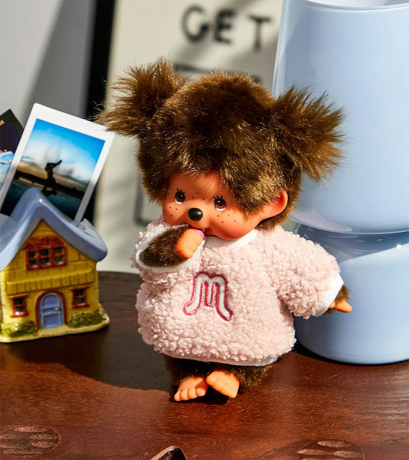 Peluche Monchhichi Kiki - Pull Fluffy