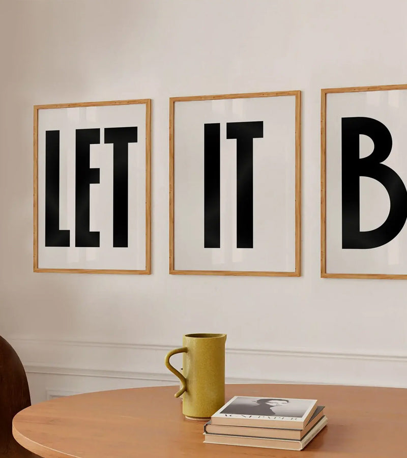 Let it be - Trio d'affiches 30x40