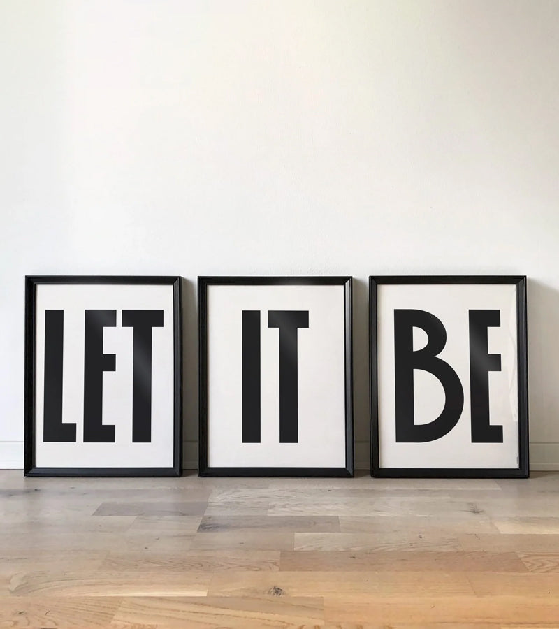 Let it be - Trio d'affiches 30x40