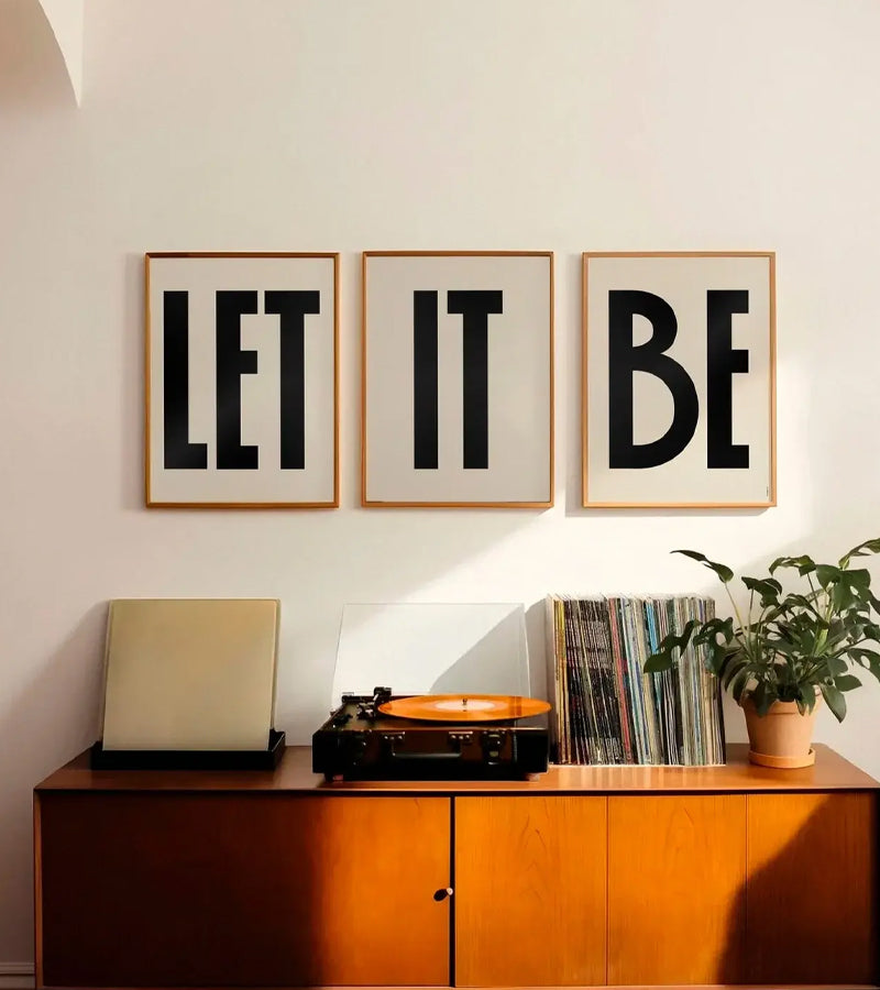 Let it be - Trio d'affiches 30x40