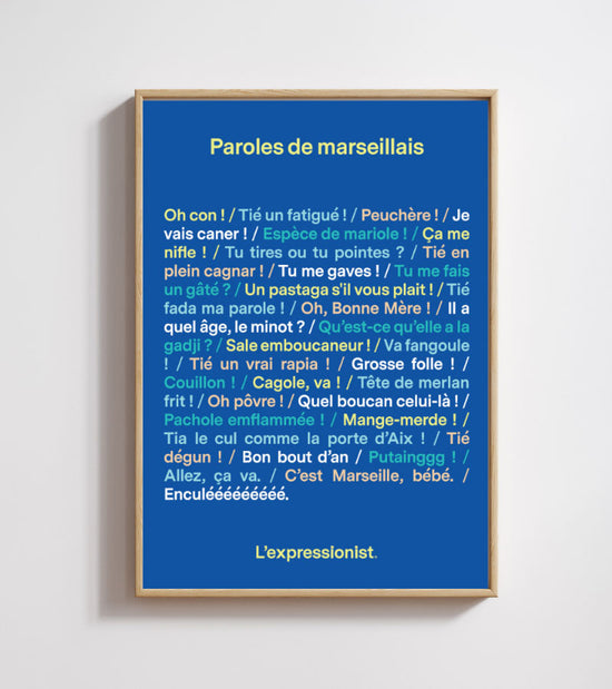 Poster - Paroles de Marseillais  L'expressionist