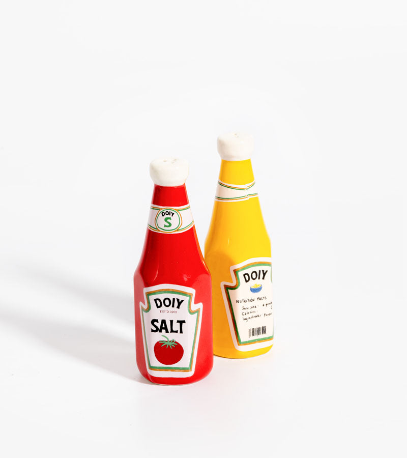 Salière et poivrière Ketchup & Moutarde