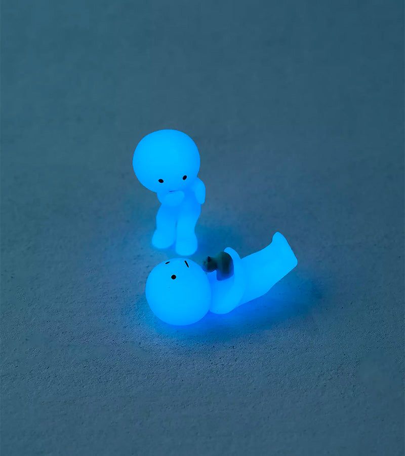 Figurine fluorescente Smiski - série Bath