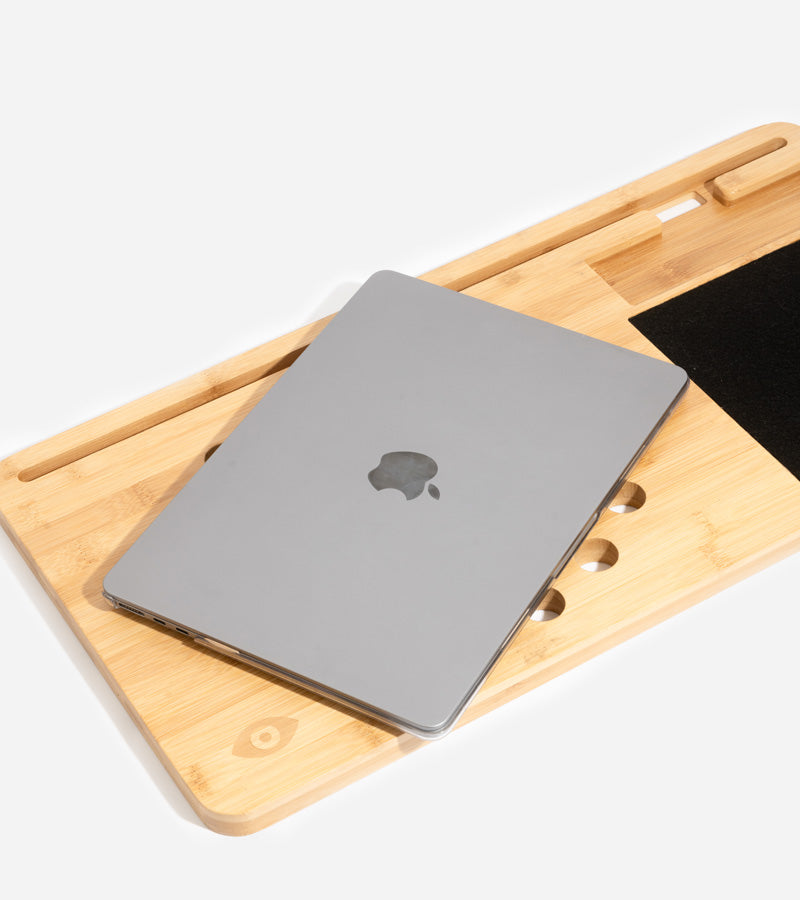 Support pour ordinateur portable en bois de bambou - Support pour