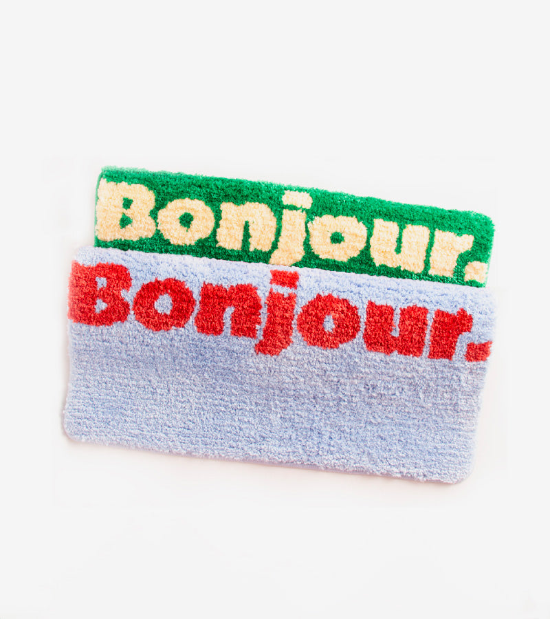 Tapis "Bonjour"