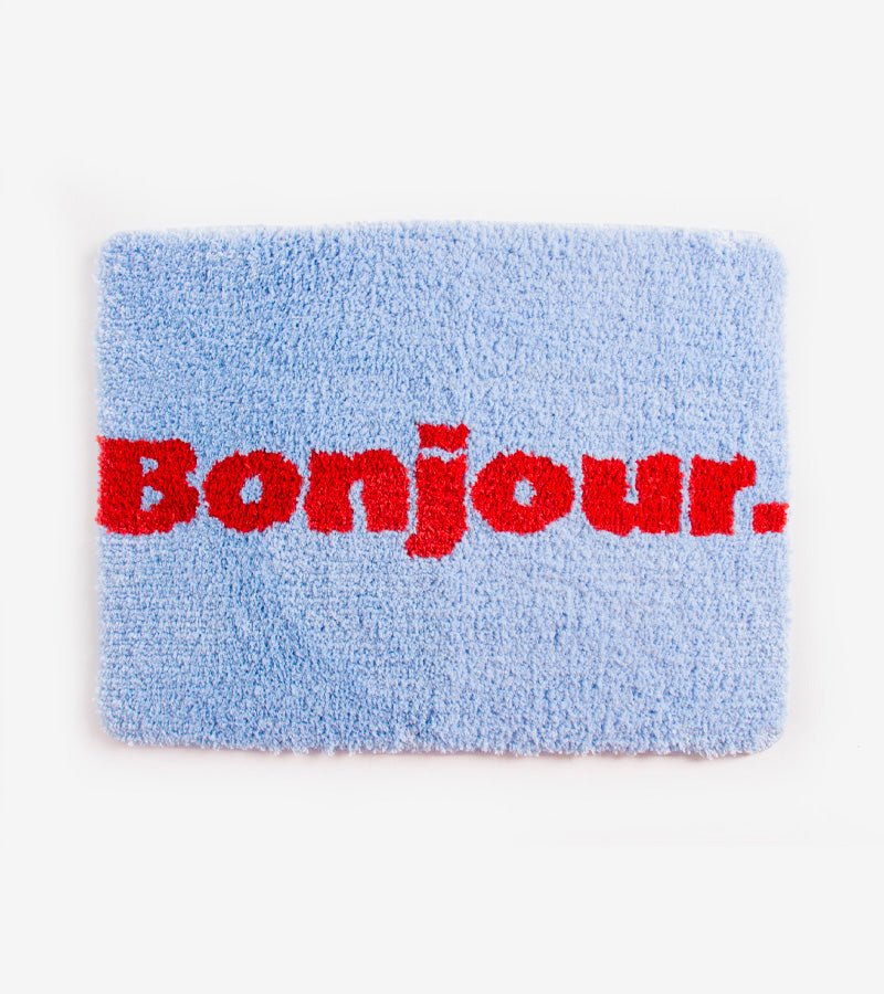 Tapis "Bonjour"