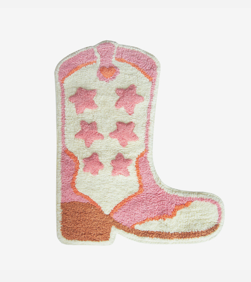 Tapis de bain western botte de cowboy