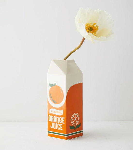 Vase brique de jus d'orange  Ban.do