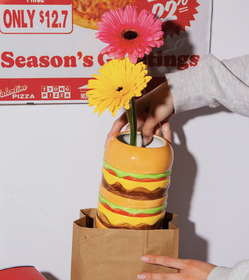 Fast Food - Vase Burger en céramique 18cm