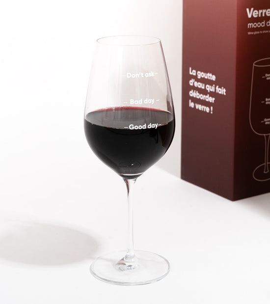 Verre à vin pour montrer son humeur  L'Avant Gardiste