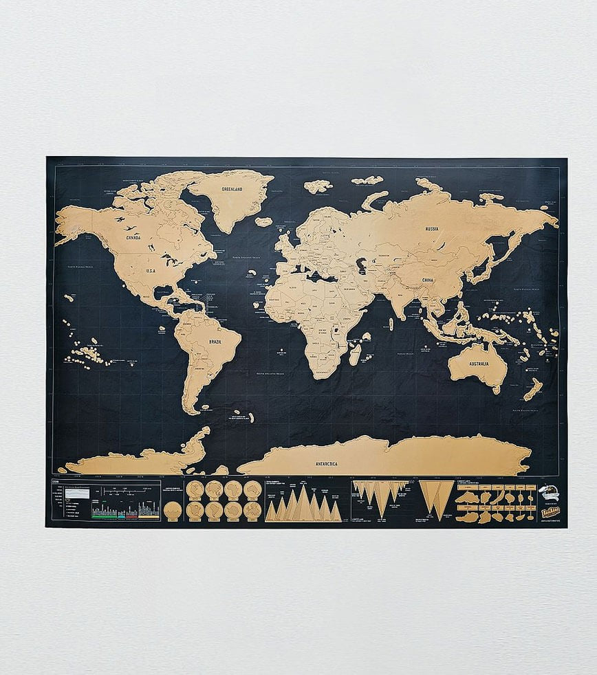 Maps international - Carte du Monde du Monde à gratter (scratch