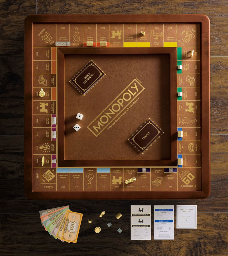 Monopoly de Luxe - Franklin - En bois massif - VF